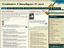 Tablet Screenshot of guitareclassique.net